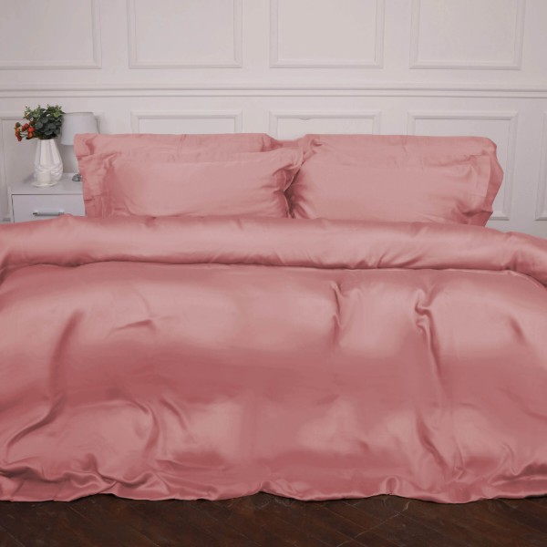 Фото - Комплект постільної білизни MirSon Tencel №02 Pink 175х210 см (2200009368585)